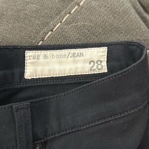 Rag & Bone Black Skinny Stretch Jean